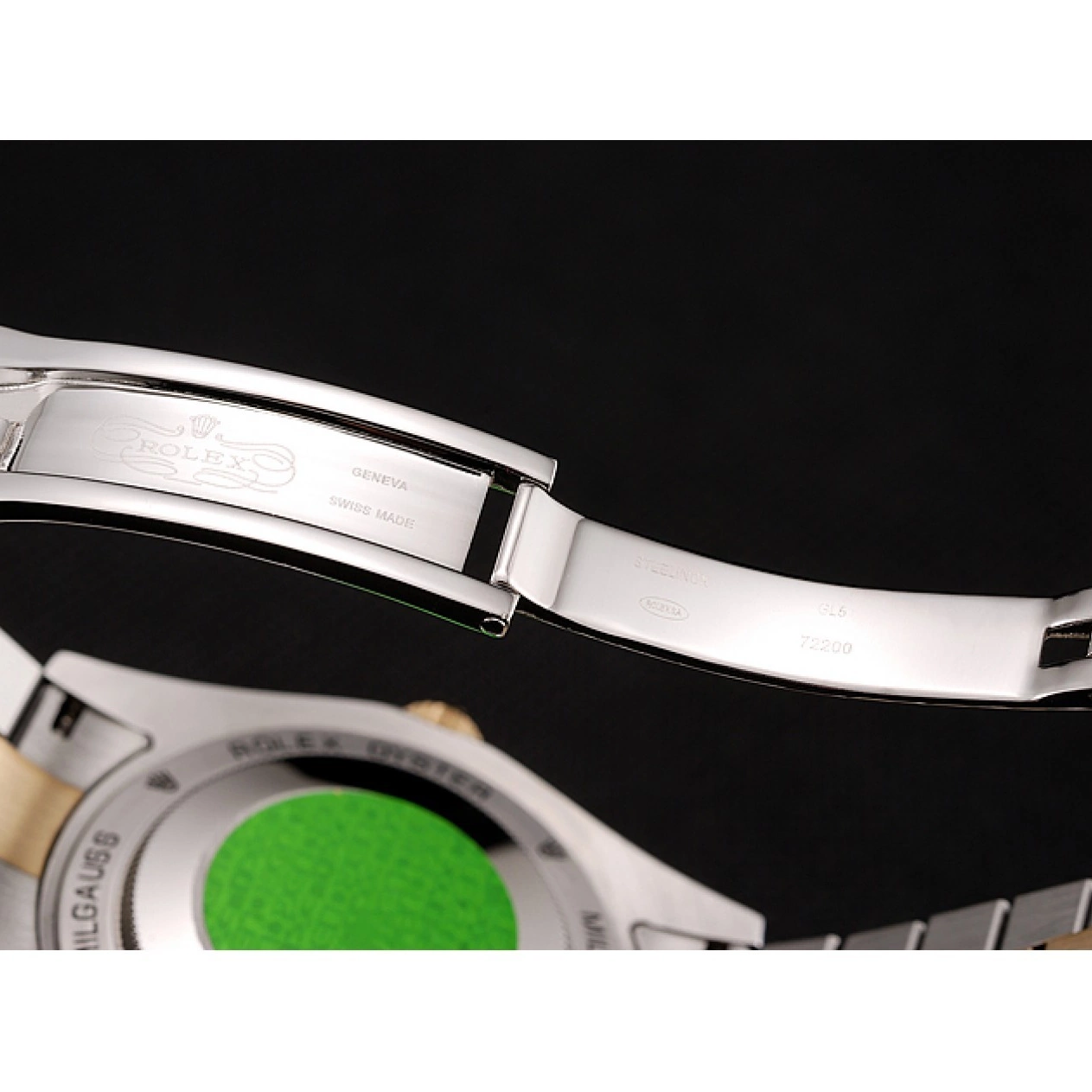 Aaa replica watch Case Stainless Day-Date 1453974 Bracelet Diamond Champagne Rolex Swiss Steel Dial Gold Two Tone 0727